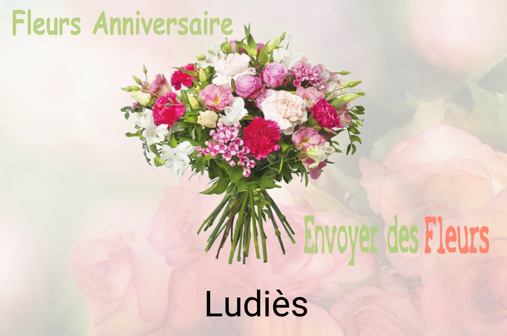 Bouquet de fleurs d’anniversaire livré à Ludiès